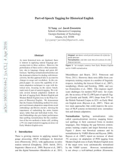 Part-of-Speech Tagging for Historical English