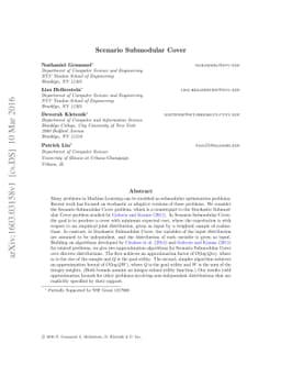 Scenario Submodular Cover