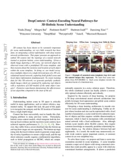 DeepContext: Context-Encoding Neural Pathways for 3D Holistic Scene
  Understanding