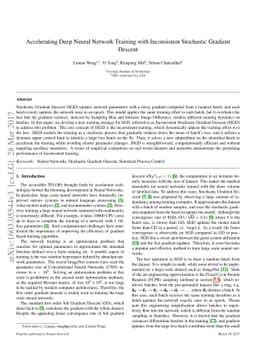 Accelerating Deep Neural Network Training with Inconsistent Stochastic
  Gradient Descent
