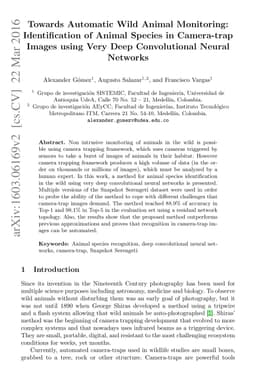 Towards Automatic Wild Animal Monitoring: Identification of Animal
  Species in Camera-trap Images using Very Deep Convolutional Neural Networks
