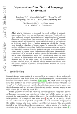 Segmentation from Natural Language Expressions