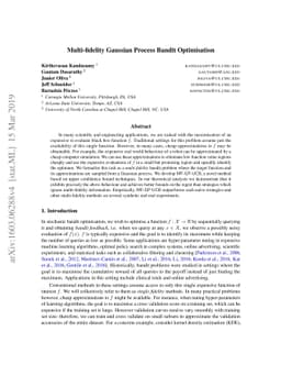 Multi-fidelity Gaussian Process Bandit Optimisation