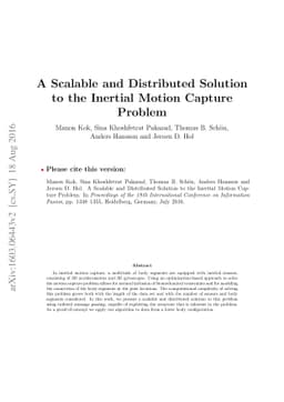 A Scalable and Distributed Solution to the Inertial Motion Capture
  Problem