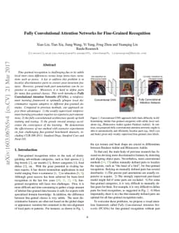 Fully Convolutional Attention Networks for Fine-Grained Recognition