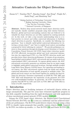 Attentive Contexts for Object Detection