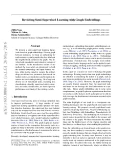Revisiting Semi-Supervised Learning with Graph Embeddings