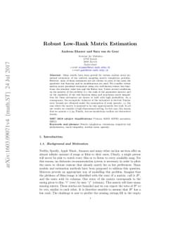 Robust Low-Rank Matrix Estimation