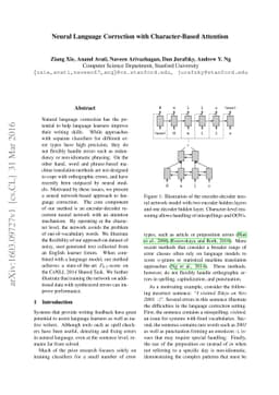 Neural Language Correction with Character-Based Attention
