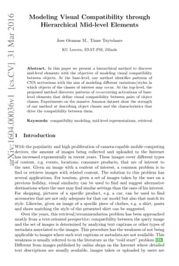 Modeling Visual Compatibility through Hierarchical Mid-level Elements