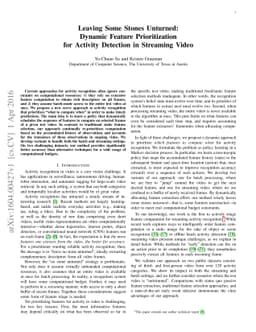 Leaving Some Stones Unturned: Dynamic Feature Prioritization for
  Activity Detection in Streaming Video