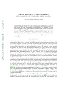 When is Nontrivial Estimation Possible for Graphons and Stochastic Block
  Models?