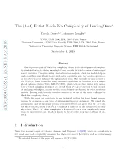 The (1+1) Elitist Black-Box Complexity of LeadingOnes