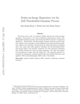 Scalar-on-Image Regression via the Soft-Thresholded Gaussian Process