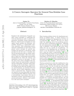 A Convex Surrogate Operator for General Non-Modular Loss Functions