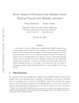 Secure Degrees of Freedom of the Multiple Access Wiretap Channel with
  Multiple Antennas