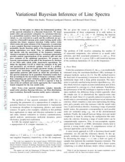 Variational Bayesian Inference of Line Spectra