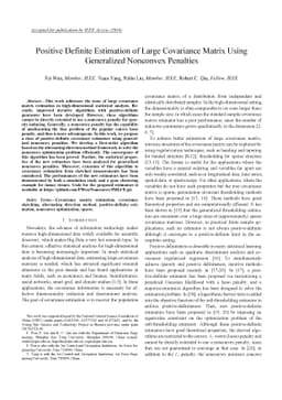 Positive Definite Estimation of Large Covariance Matrix Using
  Generalized Nonconvex Penalties