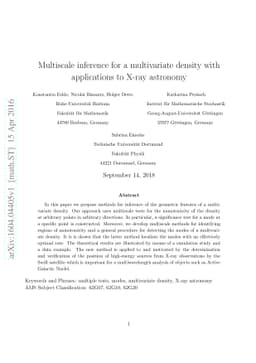 Multiscale inference for a multivariate density with applications to
  X-ray astronomy