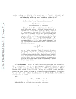 Estimation of low rank density matrices: bounds in Schatten norms and
  other distances