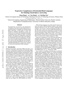 Expressive Completeness of Existential Rule Languages for Ontology-based
  Query Answering