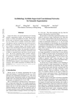 ScribbleSup: Scribble-Supervised Convolutional Networks for Semantic
  Segmentation