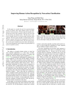 Improving Human Action Recognition by Non-action Classification