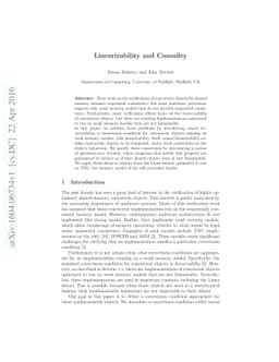 Causal Linearizability