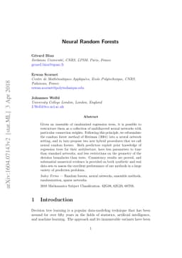 Neural Random Forests