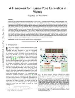 A Framework for Human Pose Estimation in Videos