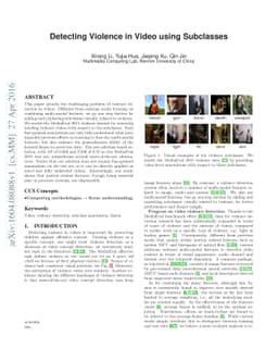 Detecting Violence in Video using Subclasses