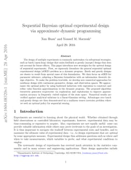 Sequential Bayesian optimal experimental design via approximate dynamic
  programming