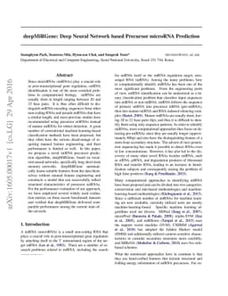 deepMiRGene: Deep Neural Network based Precursor microRNA Prediction