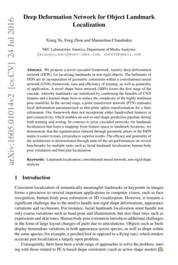Deep Deformation Network for Object Landmark Localization