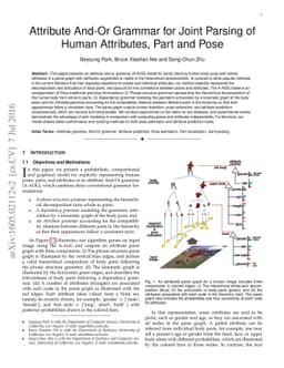 Attribute And-Or Grammar for Joint Parsing of Human Attributes, Part and
  Pose