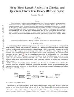 Finite-Block-Length Analysis in Classical and Quantum Information Theory