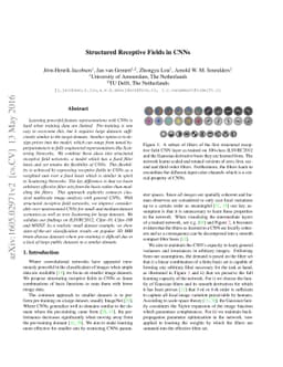 Structured Receptive Fields in CNNs