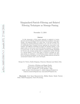 Marginalized Particle Filtering and Related Filtering Techniques as
  Message Passing