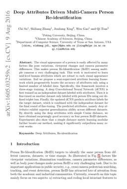 Deep Attributes Driven Multi-Camera Person Re-identification