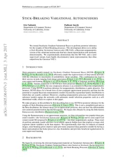 Stick-Breaking Variational Autoencoders
