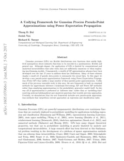 A Unifying Framework for Gaussian Process Pseudo-Point Approximations
  using Power Expectation Propagation