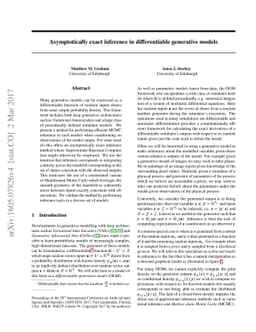 Asymptotically exact inference in differentiable generative models