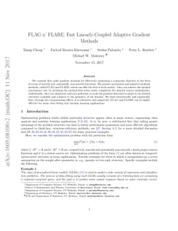 FLAG n' FLARE: Fast Linearly-Coupled Adaptive Gradient Methods
