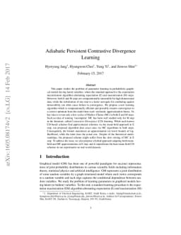 Adiabatic Persistent Contrastive Divergence Learning