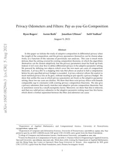 Privacy Odometers and Filters: Pay-as-you-Go Composition