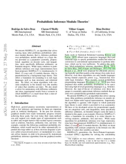 Probabilistic Inference Modulo Theories