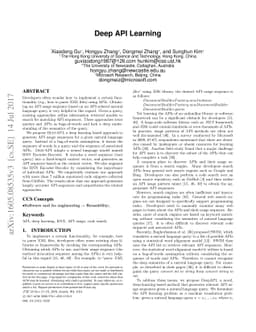 Deep API Learning