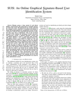 SUIS: An Online Graphical Signature-Based User Identification System