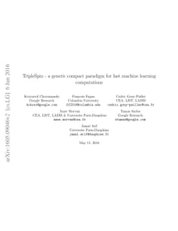 TripleSpin - a generic compact paradigm for fast machine learning
  computations