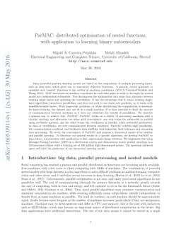 ParMAC: distributed optimisation of nested functions, with application
  to learning binary autoencoders